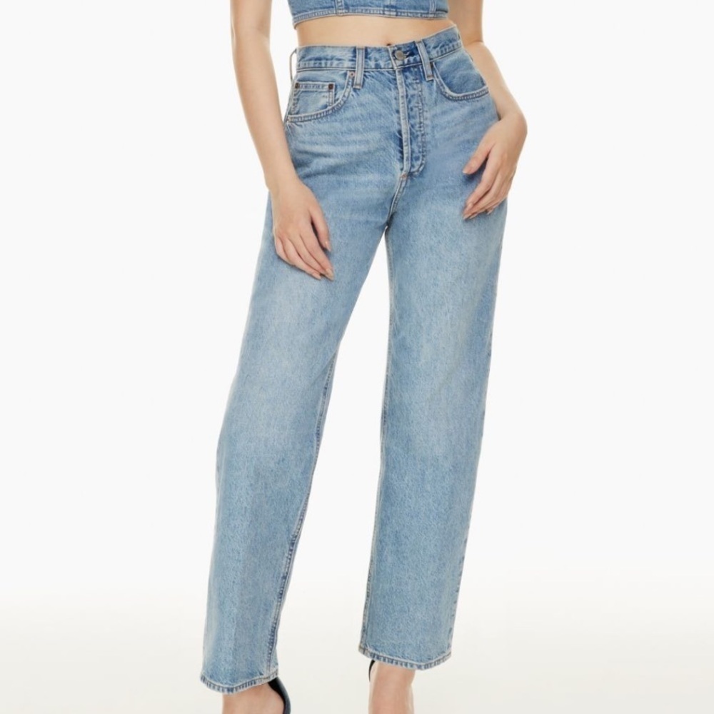 Aritzia Denim Forum The Joni High Rise Loose Jeans